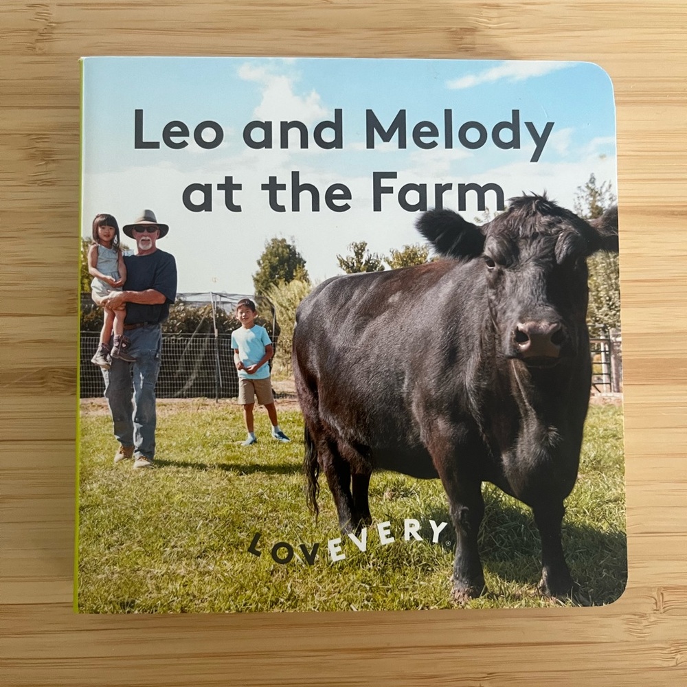 Leo and Melody at the Farm Lovevery book